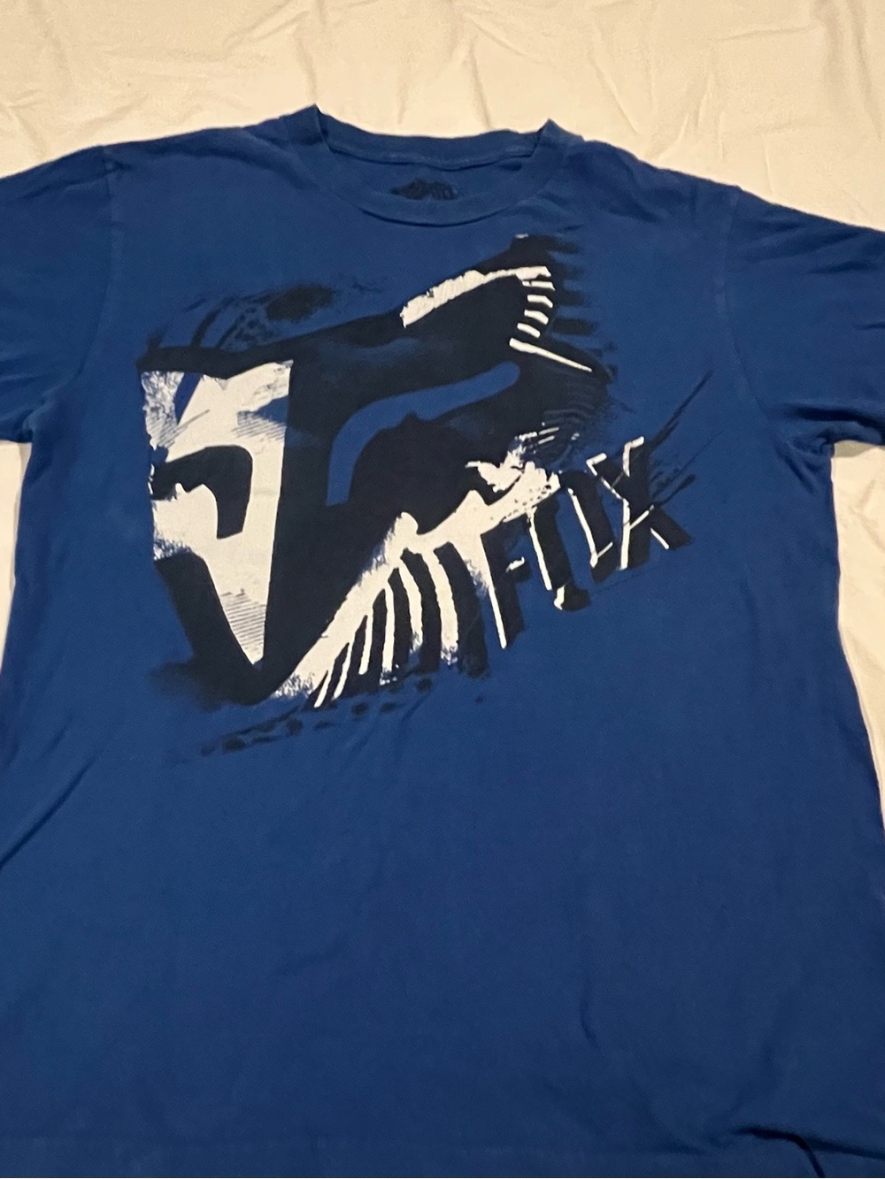 Fox Racing Motocross Men's Blue Fox Logo Size: Medium T-Shirt